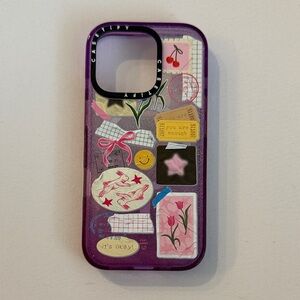 Casetify Sticker Design Glitter iPhone 16 Pro Case